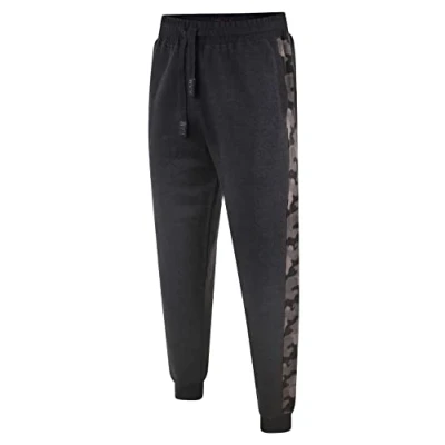 Image of KAM Big &amp; Tall Charcoal Camo Side Panel Joggers Men&#039;s, 5XL