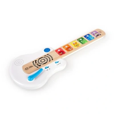Image of Baby Einstein Strum Along Songs Magic Touch Wooden Musical Light Up Toy Guitar with Whammy Bar, Age 6 Months+
