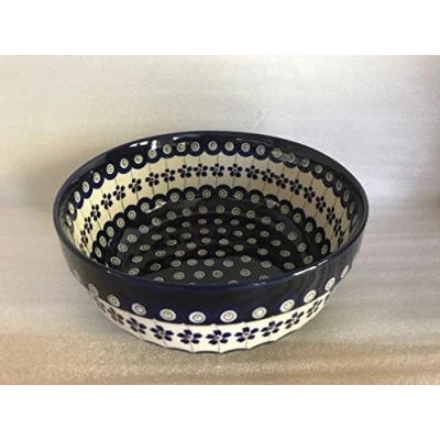 Image of Bunzlauer Keramik Ceramic Bowl with Internal Decoration ø20,0 cm, height 7.8 cm Volume: 1.5 l, Dekor 166 a