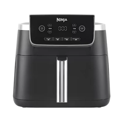Image of Ninja Air Fryer PRO 4.7L, Single Drawer, 4 in 1, Fry, Roast, Reheat, Dehydrate, Cooks 1 2 Portions, Digital, Cook From Frozen, Non Stick Drawer &amp; Crisper Basket, 2000W, Black AF140UK