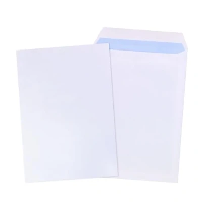 Image of GP Globe Packaging 100 x C5 A5 White Window Self Seal Paper Envelopes (Size: 229x164mm) Printer Safe &amp; Fully Opaque Security Business Mailing for Office Home Use