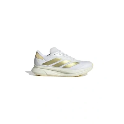 Image of adidas Performance Duramo SL2 Road running shoes, Women&#039;s, Size: 3.5, Footwear white/gold metallic/orange tint Textile/synthetics