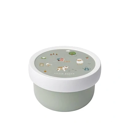 Image of Mepal Fruitbox Campus Snack box for kids Dishwasher and microwave safe BPA free 300 ml Little Farm