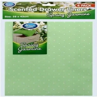 Image of Scented Drawer Liner SHEETS 1 PACK 4 JASMINE ROSE LAVENDER OCEAN 58X43CM