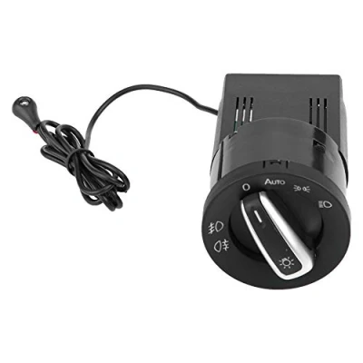 Image of Keenso Auto Headlamp Switch Light Sensor Module, Headlight Button Module with On/Off for Golf Mk4 Passat