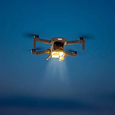 Image of LINGHUANG 2 in 1 Mini2 SE Landing Gear With Chargable LED Light Strip Foldable Extended Leg for DJI Mini SE/Mini / Mavic Mini/Mini (Warm yellow)