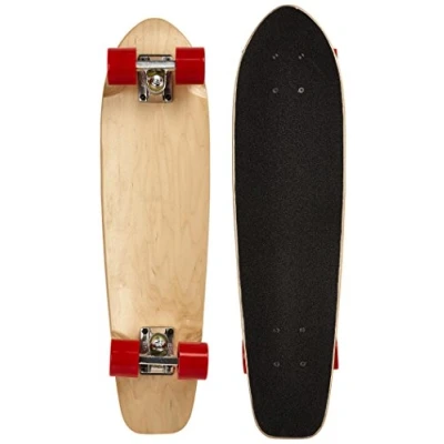 Image of Ridge Skateboards Unisex Natural Range Cruiser Skateboard, Red, 27 Inch