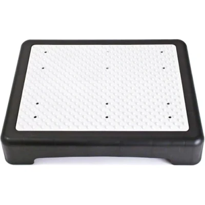 Image of Good Ideas Instant Height Non Slip Outdoor Half Step Instantly Reduces of doorsteps. Mobility Aid, Black and Grey, L 495MM X B 395MM H 95MM