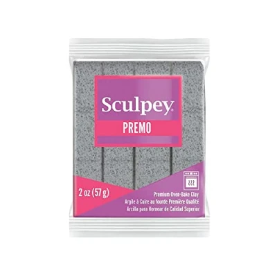 Image of Sculpey Premo Polymer Clay, Grey Granite, OSFA