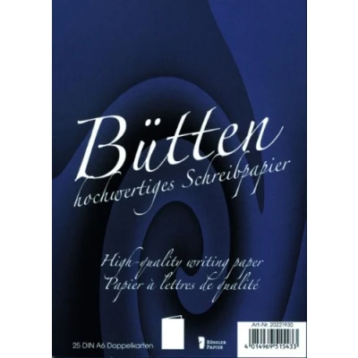 Image of Rössler 20221930 A6 Deckle Edged Folded Card White