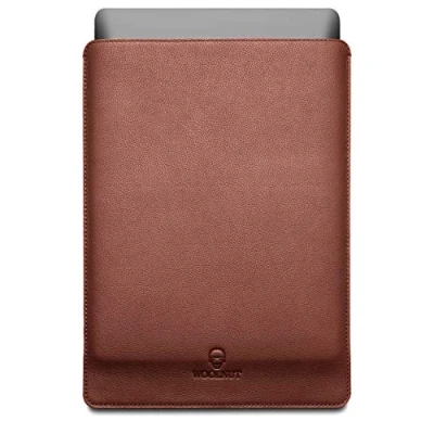 Image of Woolnut Leather Sleeve Cover Case for MacBook Pro 16 inch (old model) Cognac Brown