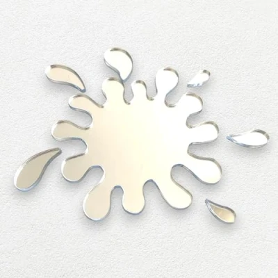 Image of Super Cool Creations Splash Puddle mirror 32cm x 30cm &amp; 6 splashes