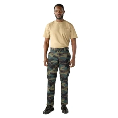 Image of Dickies Men&#039;s Regular Straight Flex Twill Cargo Pant Work Utility, Hunter Green Camo V1, 44W x 32L