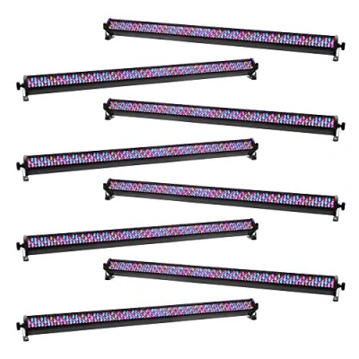 Image of 8x Equinox LED RGB Power Batten Battern Bar Uplighter Wall Washer DMX Disco DJ