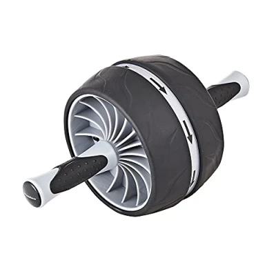 Image of PhysioRoom Abs Roller Wheel Abdominal, Chest, Arms, Shoulders Workout Balance, Strength Training Equipment Auto Return, Easy Grip Home Gym Fitness Ab