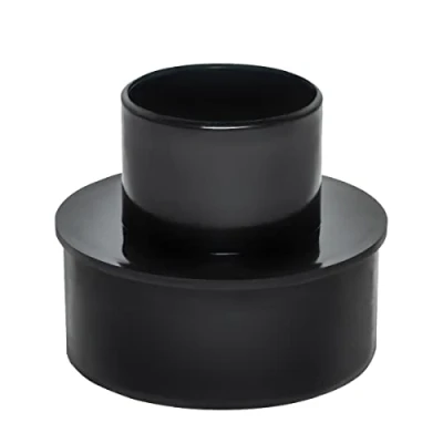 Image of POWERTEC 70104 4 Inch 2 1/2 Reducer, Fittings for Dust Collection, Dryer Vent Shop Vacuum Hose Connection, 1 Pack, Black, Count (Pack of 1)