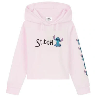 Image of Disney Stitch Hoodie for Girls Cropped Sweatshirt Fashion Top and Teenagers 7 14 Years Gifts (13 Years, Pink)