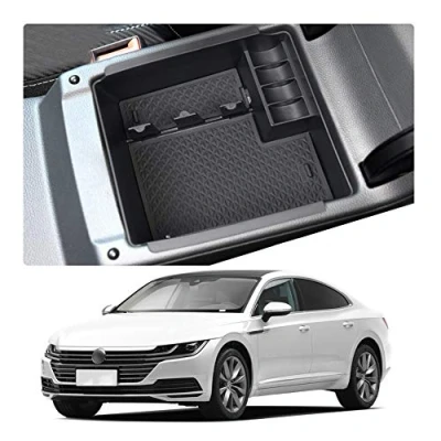 Image of YEE PIN Car Center Console Armrest Box for Arteon 2 / Passat B8 Variant Organizer ABS Materials Storage tray Interior Accessories