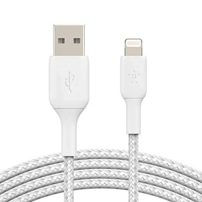 Image of Belkin Boost Charge Lightning Braided Cable 3 Meters White
