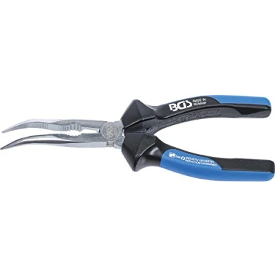 Image of BGS 673 Bent Nose Pliers with Cutting Edge 200 mm