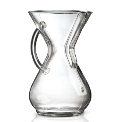Image of Chemex Pour Over Glass Coffeemaker Handle Series 6 Cup Exclusive Packaging