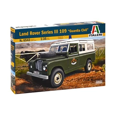 Image of Italeri ITA6542 Land Rover 1:35 109 &quot;Guardia Civil Model kit, Not Inscribed