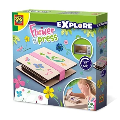 Image of SES Creative 25201 Flower Press 20 sec. Dried Flowers, Without The Wait, Can be Used in Microwave, Age 5+