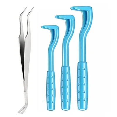 Image of Emwel Tick Remover Tools for Dogs,4Pcs Stainless Steel Painlessly Professional Dogs Cats Horses and Humans Pets