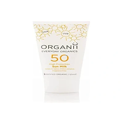Image of Organii Sun Milk Cream with SPF 50 125 ml
