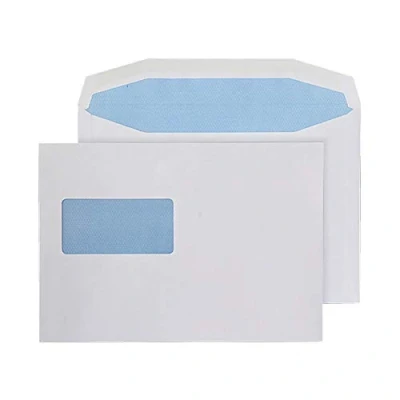 Image of Q Connect Machine Envelope 162x238mm Window Gummed 80gsm White (Pack of 500)