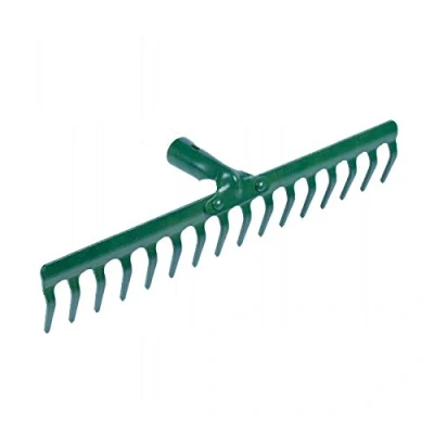 Image of 44 cm 16 Tooth Teeth Replacement Rake Head Garden Lawn Leaf Leaves Metal