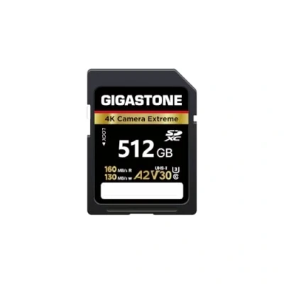 Image of GIGASTONE 512GB SD Card, Camera Extreme, A2 V30 U3 SDXC Memory Card High Speed UHD Video Compatible with Canon Nikon Sony Panasonic Digital Camera, 1 Mini case
