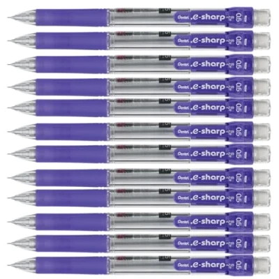 Image of Pentel 0.5 mm E Pencil Violet (Pack of 12)