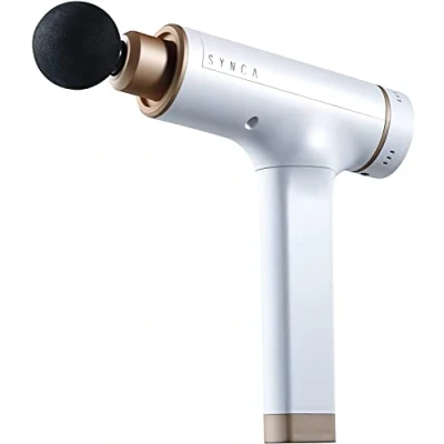 Image of Synca S Kitta Muscle Percussion Gun, Cordless Handheld Massager for Pain Relief, Portable Deep Tissue with 6 Massage Heads, 1500 3000 RPM, Pressure Control &amp; Flexible Tip