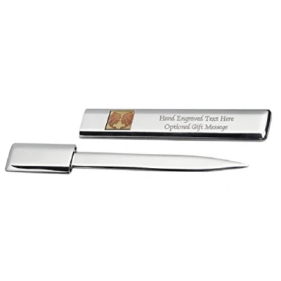 Image of Engraved Post Letter Opener Gemini Birthday Zodiac Star Sign