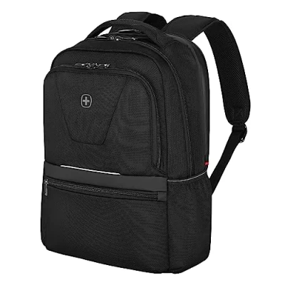 Image of Wenger Laptop Backpack with Tablet Compartment, Notebook, up to 10 Inches, Organiser, Women, Men, Office, Business, Travel, University, Sustainable