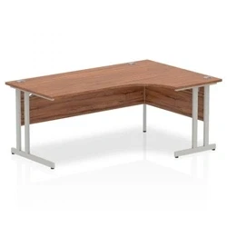 Image of Impulse Cantilever 1800 Right Hand Crescent Desk Walnut