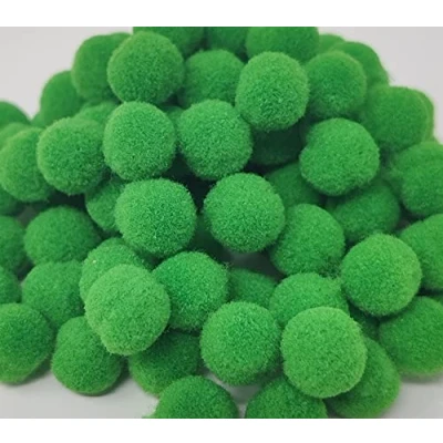 Image of Pack of 300 Mini 10mm Arts &amp; Craft Poms [Green]