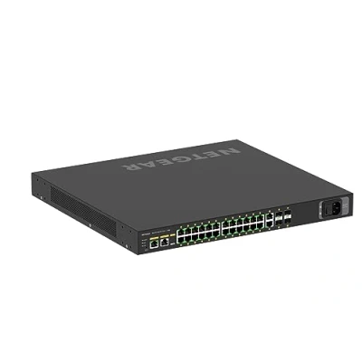 Image of NETGEAR AV LINE M4250 26G4XF POE+ 24X1G 4XSFP+ MANAGED 480W