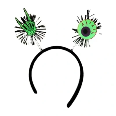 Image of KINSPON Headwear Glow in Dark Halloween Headbands Hair Hoop for Headpiece Fancy Dress Party Supplies