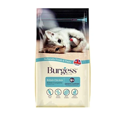 Image of Burgess Dry Kitten Food Chicken, 1.5 kg (Pack of 2)
