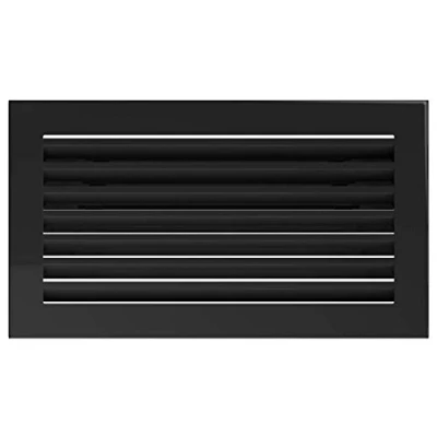 Image of KRATKI Ventilation Grille Fireplace Fresh 17cm x Black