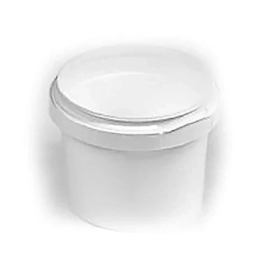 Image of 120ml White Plastic Pail Complete With Lid (Pack of 100)