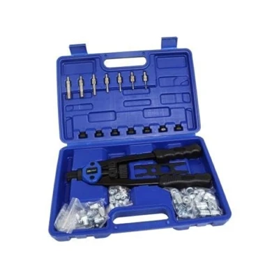 Image of US PRO Tools Threaded Nut Hand Riveter M3 M12 with 100 Assorted Rivet Nuts 5465