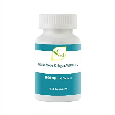 Image of VED Reduced L Glutathione, Collage, Vitamin C Tablets 1000mg x 90