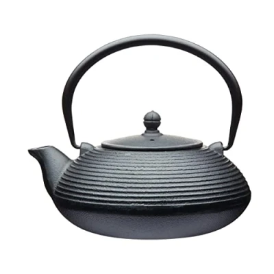 Image of La Cafetière Cast Iron Japanese Teapot 600ml with Infuser Basket, 3 Cup (Red)