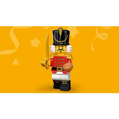 Image of FCP LEGO Series 23 Nutcracker Soldier Minifigure 71034 (Bagged), Yellow,green