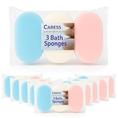 Image of Caress Luxury Bath Accessories 30 Pack Sponges