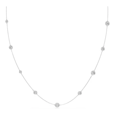 Image of Swarovski Silver Una Angelic White Round Cut Necklace