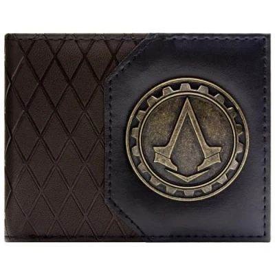 Image of Lineage Assassin&#039;s Creed Syndicate Jacob Frye Revolution Wallet Bi Fold ID &amp; Card Holder, Brown